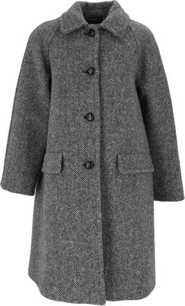 Max Mara Abrigo Latino - Coats - Mujer - Gris - XS