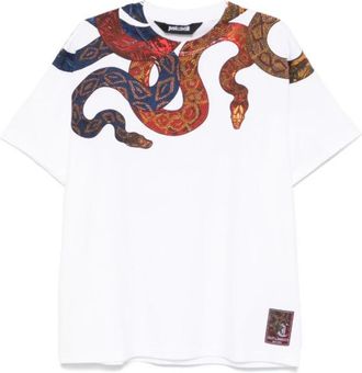 Just Cavalli T-shirts en Polos - Heren - T-shirts - Wit - XS - Tops