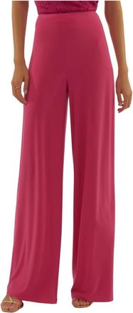 Joseph Ribkoff Wide Broeken - Dames - Wijde Broeken - Roze - L - Polyester - Broeken