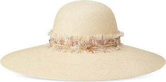 Maison Michel Cappello a tesa larga Blanche - Toni neutri