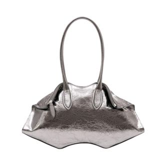 Alexander McQueen Alexander McQueen, Shoulder Bags, female, Gray, Size: ONE SIZE Manta Shoulder Bag