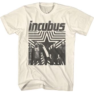 American Classics Incubus T Shirt Band Photo Star Mens Short Sleeve T Shirt 90s Music Vintage Style Graphic Tees, Natural, XL
