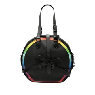Louis Vuitton Pre-owned Taiga Rainbow Soft Hat Trunk 2way bag - Dames - Pre-owned - Zwart - Maat: ONE Size Leer