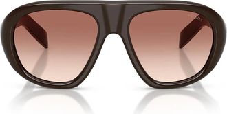 Prada Sunglasses Prc05 S 27 I70 X Cigar/Brown Gradient Women