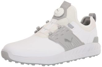 Puma Mens Ignite Articulate Disc Golf Shoe, Puma White-puma Silver-high Rise, 7.5 UK