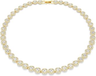 Swarovski Una Angelic WoMens Gold Plated Metal Necklace - 5720505 Gold Tone - One Size