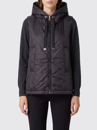 Max Mara Gilet imbottito in tessuto tecnico con cappuccio e collo alto