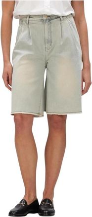 Janice Korte Broeken, Dames, Blauw, M, Denim, Dime Long Shorts