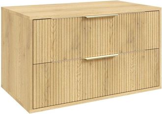 Badplaats Mueble De Ba&ntilde;o Rimini 80 Cm - Roble - Mueble De Ba&ntilde;o Con Cajones