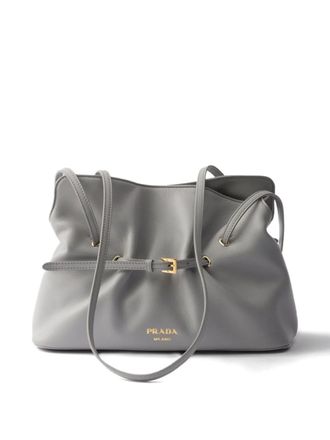 Prada Kleine Dada leren shopper - Grijs