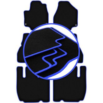 OEM Alfombrillas Carlux-blue Para Chrysler Pacifica Ii 7 Plazas (2017-)
