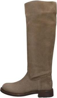 Shabbies Amsterdam Alyd Tuba Over-knee Laarzen - Dames - Hoge Laarzen - Beige - 39 EU - Su&egrave;de - Schoenen