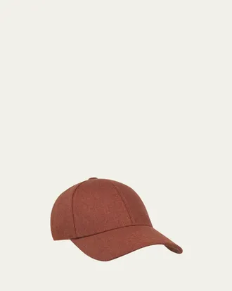 Varsity Mens Virgin Wool Mid Profile 6-Panel Baseball Cap
