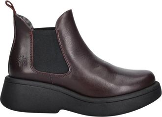 FLY London Mulk 159Fly Chelsea Ankle Boot - Dames - Chelseaboots - Bruin - 41 EU - Leer - Schoenen