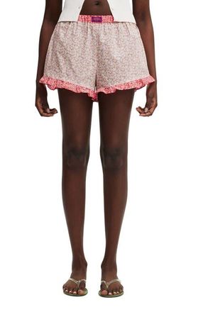 Cotton On Womens Liberty Fabric Bloomer Short in Fallen Leaves Poppy Day Red at Nordstrom, Size 10