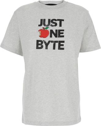 Coperni Grey Graphic Crew Neck T-Shirt
