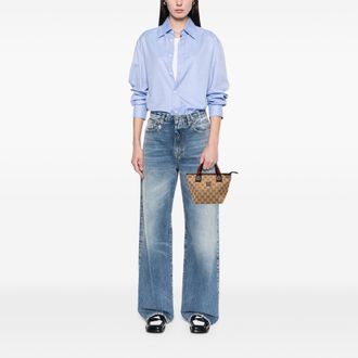 Gucci Tweedekans Mini GG Canvas Web Kinderhandtas