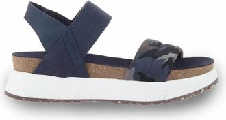 OTBT Womens Libra Wedge Sandals In Blue Camo