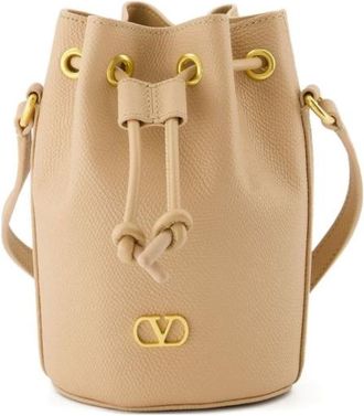 Valentino Garavani Vlogo Signature Mini Leather Bucket Bag