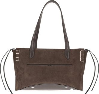 J.W.Anderson Elongated Loafer Cabas Su&egrave;de Tas - Dames - Shoppers - Bruin - ONE Size - Su&egrave;de - Tassen