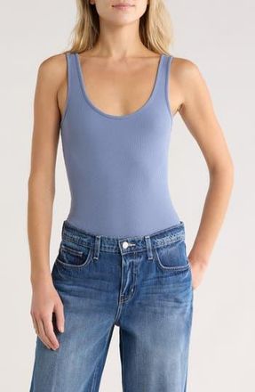 L'agence Nica Scoop Neck Tank Bodysuit in Wild Wind at Nordstrom Rack, Size Xx-Small