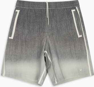 Emporio Armani Mens Jersey Shorts Grey - Navy - Size: 32/30/31