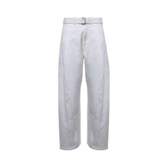 Christophe Lemaire Mujer, Vaqueros, Blanco, Talla: S