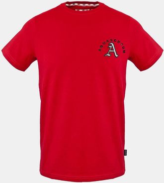 Aquascutum Heren-T-shirt van katoen met de personages Lilly en Sid (Rood)