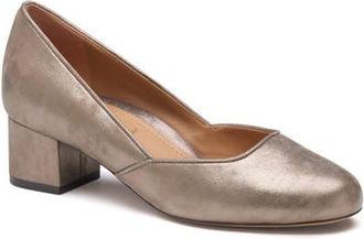 Johnston & Murphy Sienna Pump in Taupe Metallic Suede at Nordstrom, Size 7.5