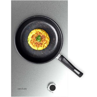 Cecotec Cecotec Placa De Gas 1 Fuego Bolero Squad G 1400s Inox. 3.4kw, Acero Inoxidable, Parrillas Hierro Fundido, Quemador Wok Triple Corona, Encendido Elect