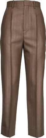 Victoria Beckham Mid Rise Relaxed 3/4 Cropped Pants