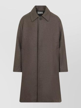 STUDIO NICHOLSON wool long relaxed-fit overcoat