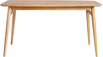 Walker Edison Mid-Century Modern 59In Wood Tapered Legs Dining Table