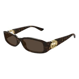 Gucci Zonnebril - Dames - Zonnebrillen - Bruin - 54 MM - Accessoires