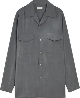 Christophe Lemaire Silk-blend Shirt - Grey - 52 (IT52 / XL)