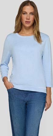 Rabe Rundhalspullover RABE, Damen, Gr. 36, pastellblau, Strick, Obermaterial: 75% Viskose, 25% Polyamid, unifarben, regular fit normal, Rundhals, gerader A