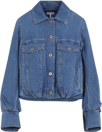 Loewe Denim Jas - Dames - Spijkeroverhemden - Blauw - S - Denim - Overhemden