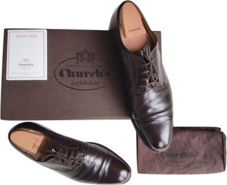 Churchs Brown Calfskin Oxford Shoes Size 41.5
