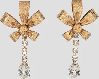 Jennifer Behr Womens Hollis Bow Earrings In Gold
