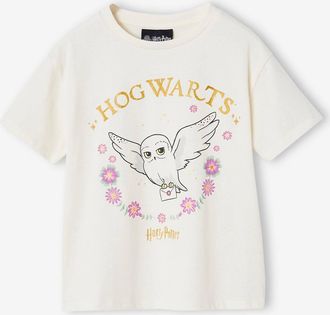 Harry Potter M&auml;dchen T-Shirt HARRY POTTER mit Hedwig-Print wollwei&szlig;