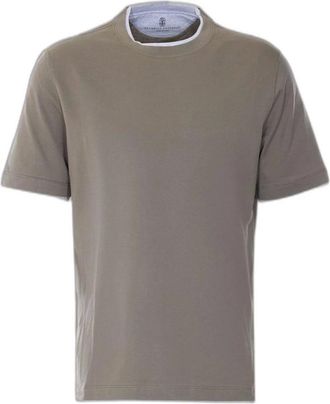 Brunello Cucinelli Hombre, Camisetas, Gris, Talla: L