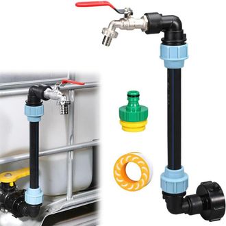 OEM Robinet De Cuve - 3/4 Pulgadas - Lat&oacute;n Y Pe - Para Dep&oacute;sitos Ibc Y Barriles De Lluvia De 1000 L - 1 Unidad