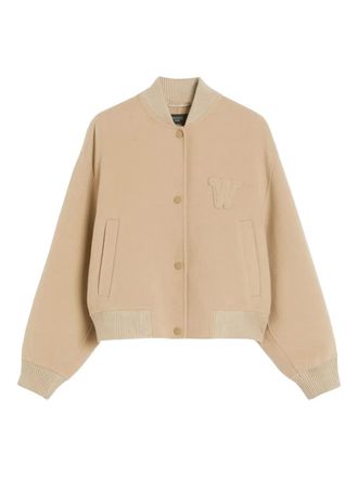 Max Mara patch-detail wool-blend jacket - Neutrals