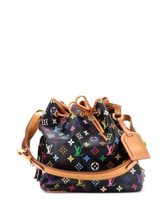Louis Vuitton Petit Noe Handbag Monogram Multicolor bucket bag - Black