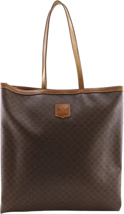 Celine Macadam Brown Pvc Tote Bag (Pre-Owned)
