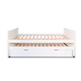 Muemue Cama Nido Compacta Madera Blanco 90x200 Cm