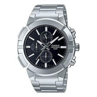 Casio Male DRESS Japan / South Korea Fashion Sports Silver Analog MTP-E501D-1AV