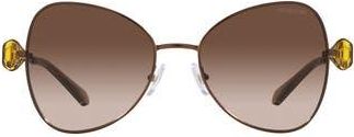 Swarovski 57mm Butterfly Sunglasses in Brown Gradient at Nordstrom Rack