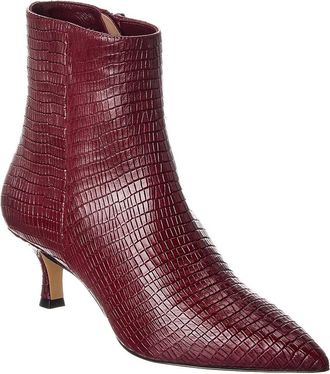 Bruno Magli M By Bruno Magli Nerina Snake-Embossed Leather Bootie