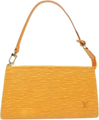 Louis Vuitton Pre-owned Mini Bags, female, Yellow, Size: ONE SIZE Pre-owned Pochette Pouch